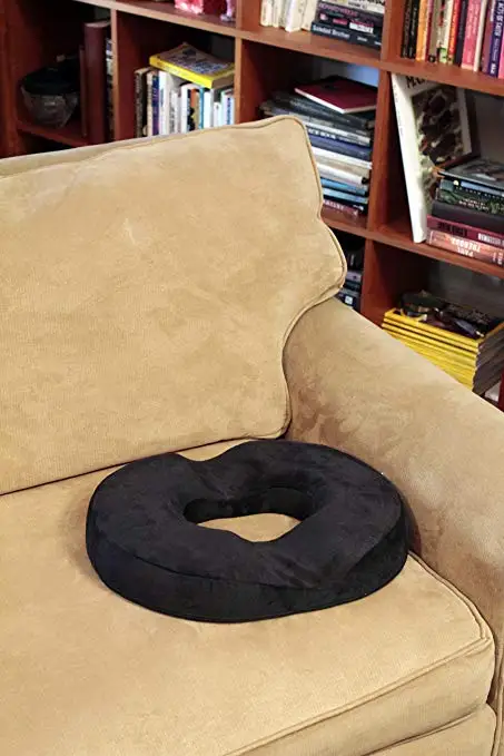 Coussin en mousse à mémoire de forme - Coussin donut pour le soulagement des hémorroïdes | Leroy Merlin