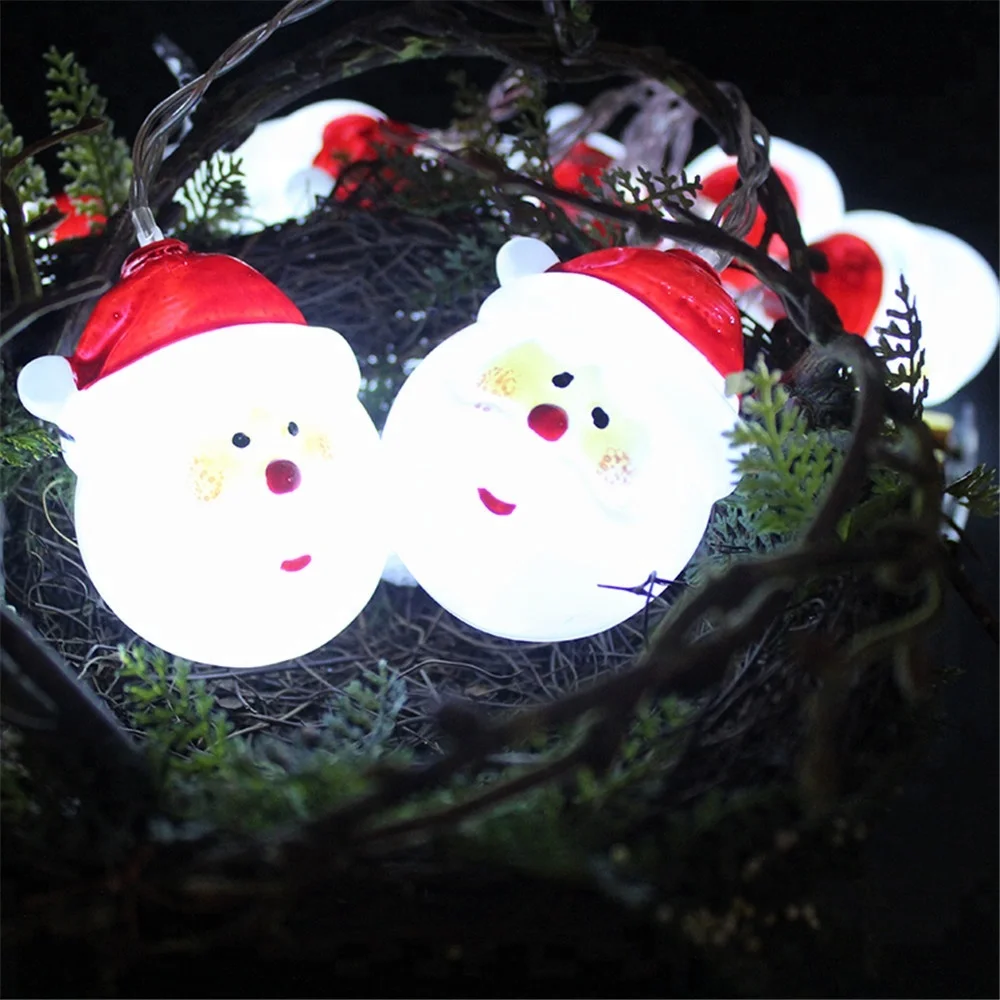 Красочные рождественские украшения свет милый Санта-Клауса горит Отдыха