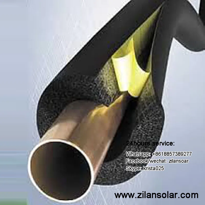 3/4" Rubber Insulation Pipe for Solar Water Heating Pipeline