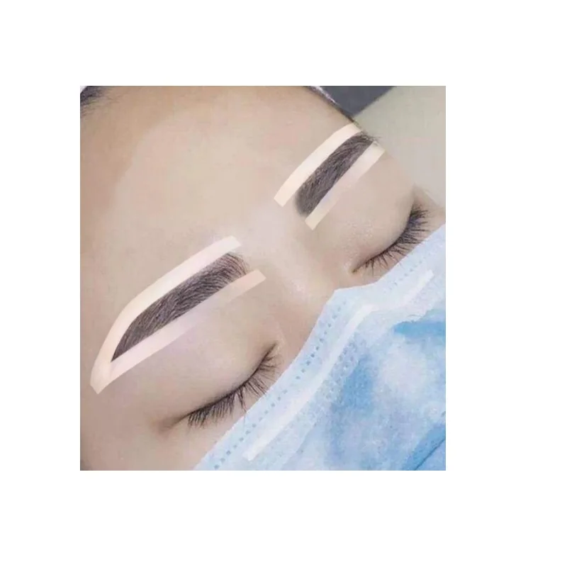 Оптовая продажа, индивидуальная этикетка, силиконовые прозрачные трафареты для бровей