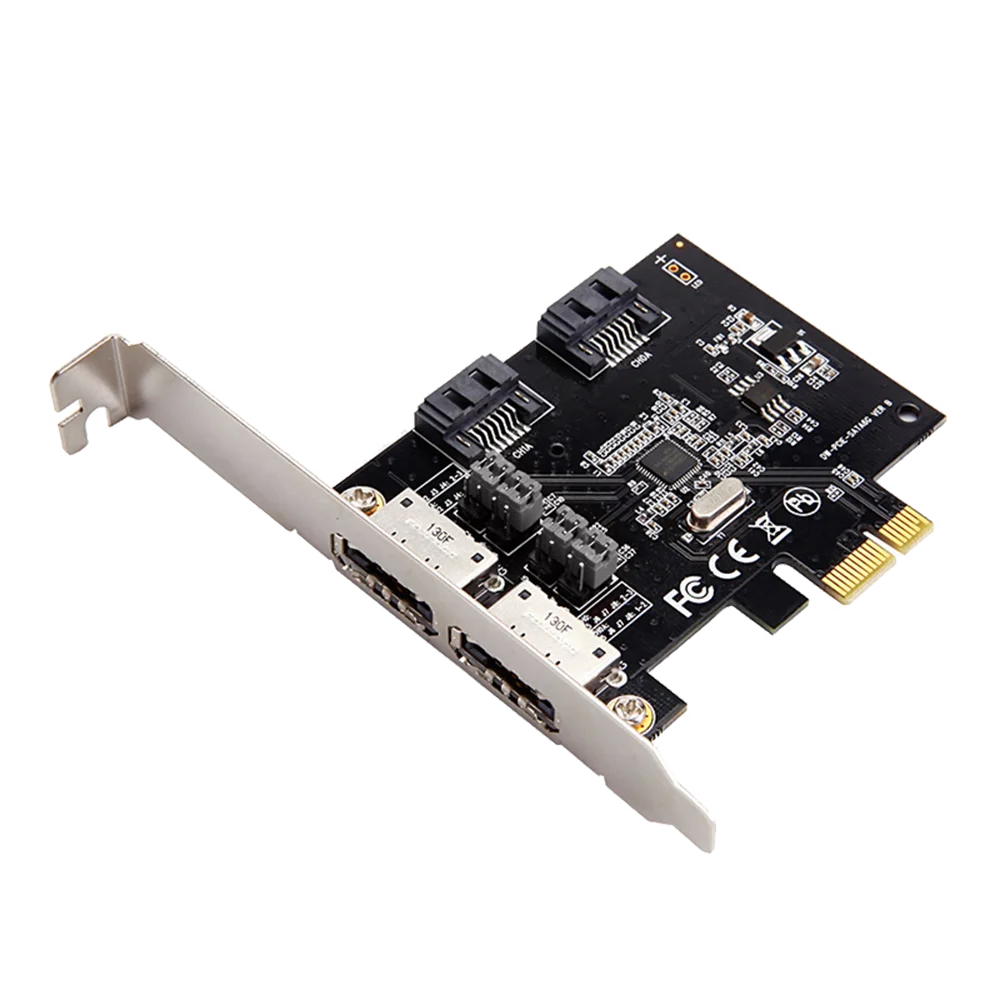 Карта diewu с 2 портами sata pcie