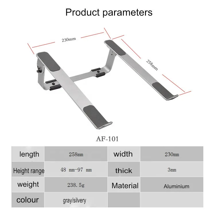 Бестселлер Алюминий Складной тетрадь держатель Съемная подставки для ноутбука планшеты Pc стенд