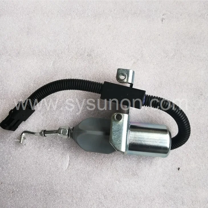 Factory Price Wheel Loader Diesel Engine Parts Guangxi Liuzhou 24V Fuel Shut-Off Valve L9.3 6LT9.3 Fuel Pump Solenoid 5304951
