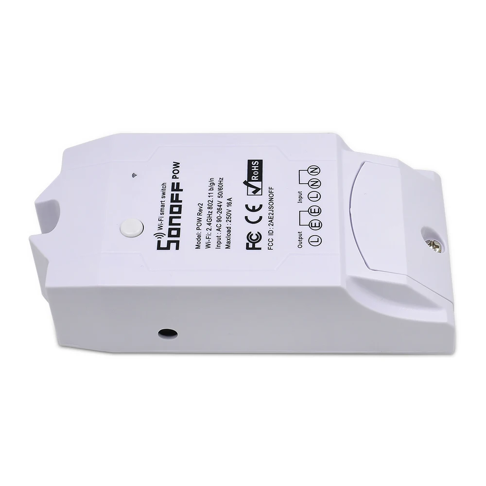 SONOFF POW Elite Smart Power Meter Switch 16A Wifi Monitor Energy Power Consumption Switch Module with LCD Works with Alexa
