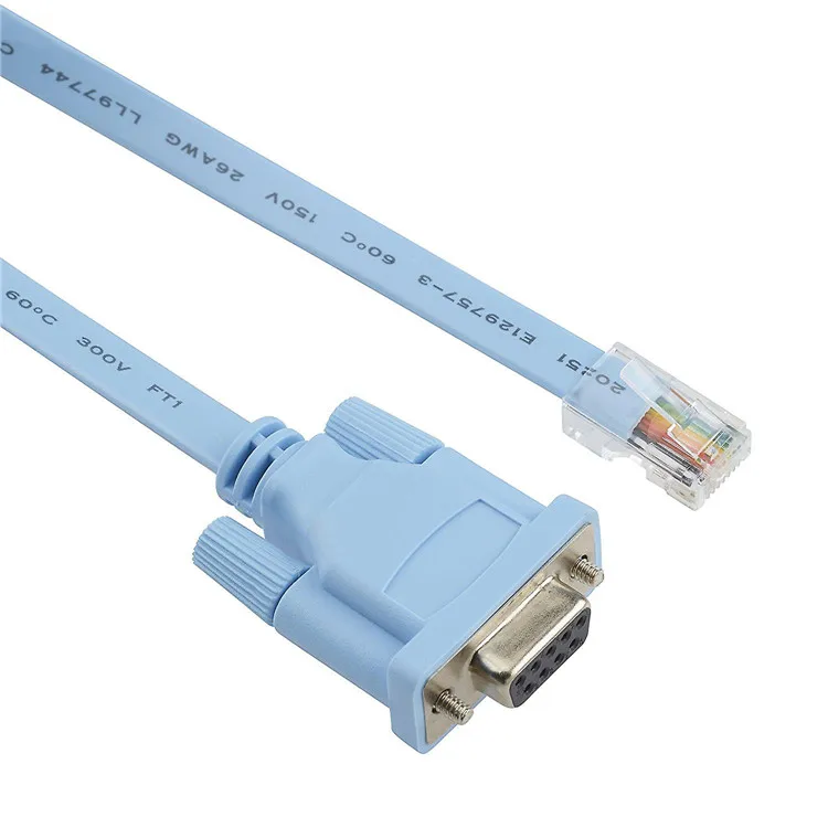 db9/rj45 电缆,9 针 db9 串行 rs232 端口至 rj45,控制台电缆