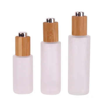 Hot Sale eco friendly cosmetic empty frosted cosmetic bottle with pump cap