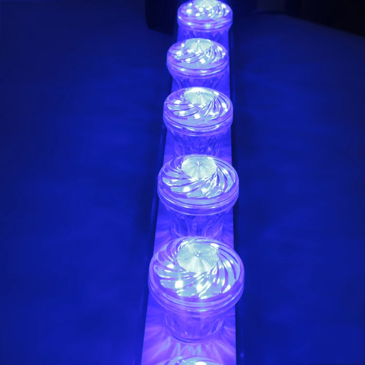 High Quality IP67 Waterproof DC24V Ferris Wheel 60mm 18leds Rgb Pixel Cap Led Amusement Cabochon