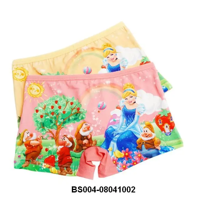 Трусы-боксеры для девочек нижнее белье с мультяшным рисунком шорты