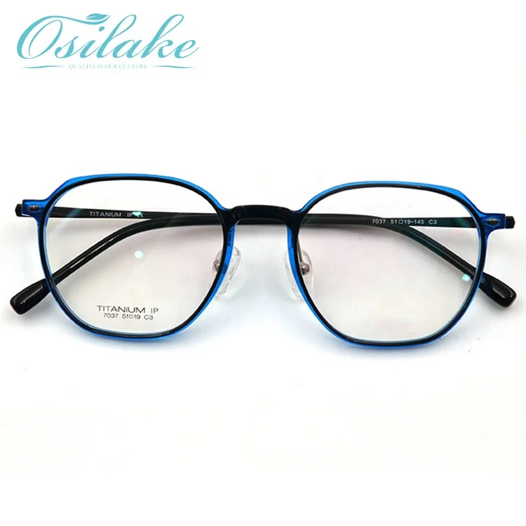 men's round titanium eyeglass frames