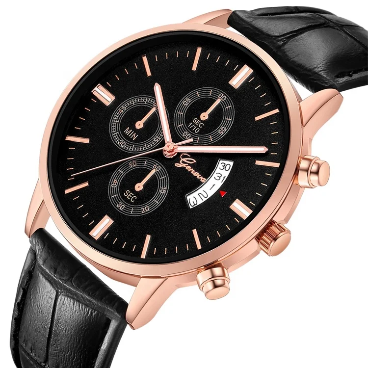 geneva quartz water resistant watch