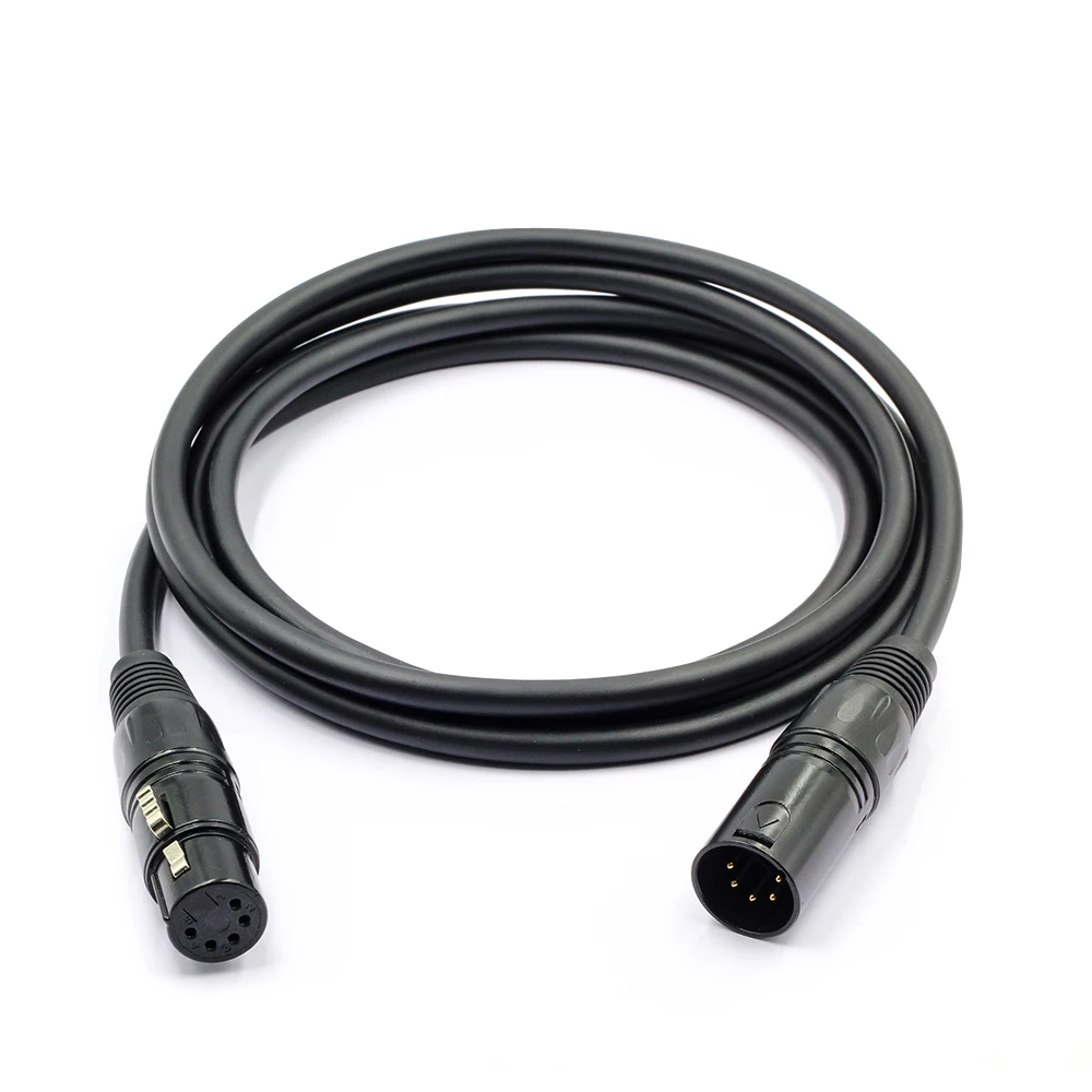 2m Dmx 5 Pin Xlr Mic Cable Male Female - Buy 5pin Xlr Cable,5 Pin Mic Cable  Xlr,Xlr Male Female Cable Product on