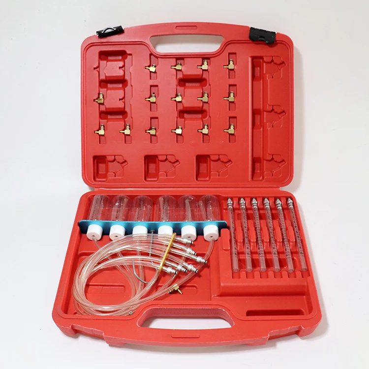 Twilight Garage Fuel Flow Meter Leak Out Tester Kit Common Rail 6 Cylinder Diesel Adapter Set