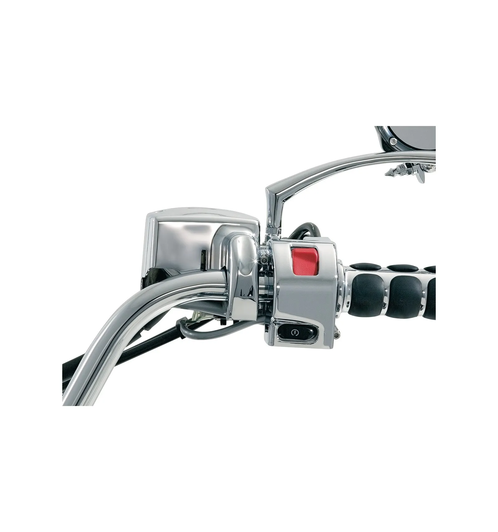 Pair Chrome CNC Aluminum Motorcycle part Handlebar Switch Housing Cover Shadow For Honda VTX 1800 2002-2008