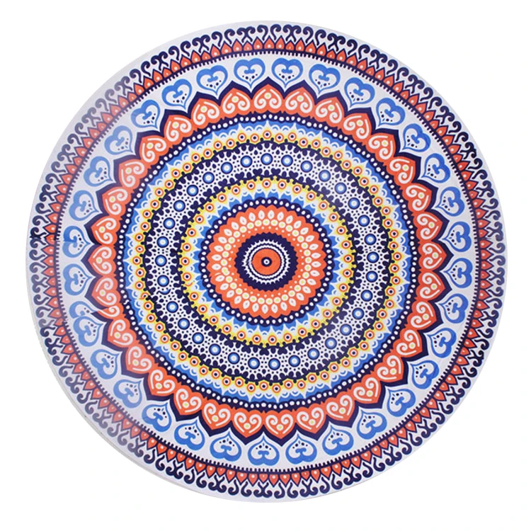 Популярная Спортивная Одежда большого размера из полиэстера, цветные круглые пляжные полотенца парео