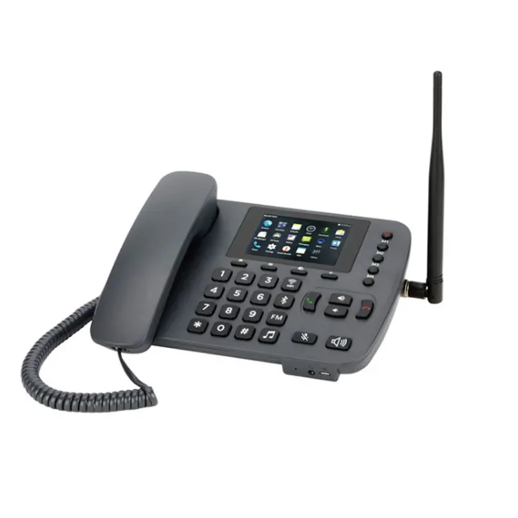 Telefono Fisso Con SIM Dual - Per Anziani, 2G, Con Registrazione, Vivavoce, Rubrica