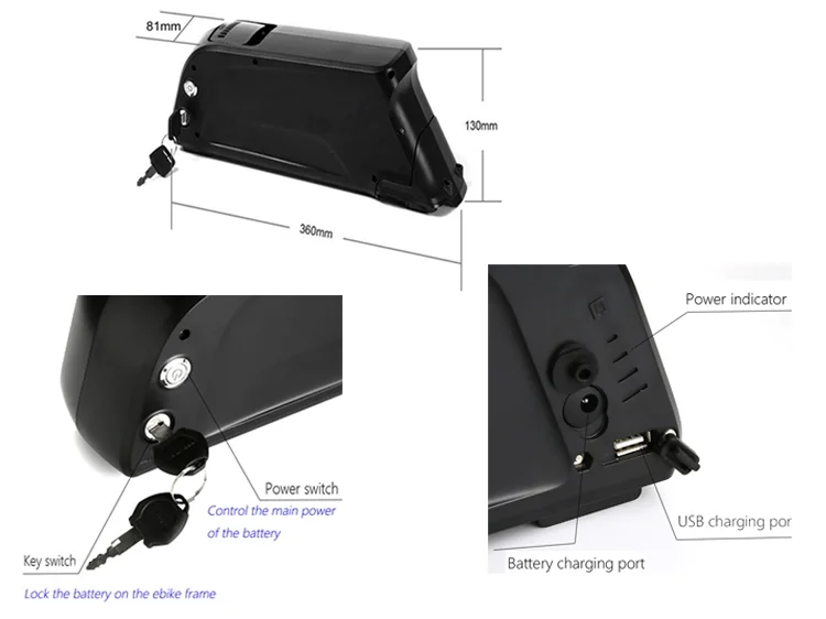 Высококачественная аккумуляторная батарея для электровелосипеда 18650 36 в 12 Ач, модель электрического велосипеда dolphin