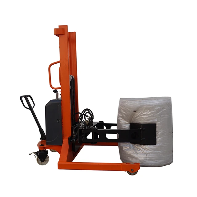 Semi Automatic Rotating Clamp Roller Paper Walking Stacker Suitable Clamping Transerse Roll Lifter and Rotator