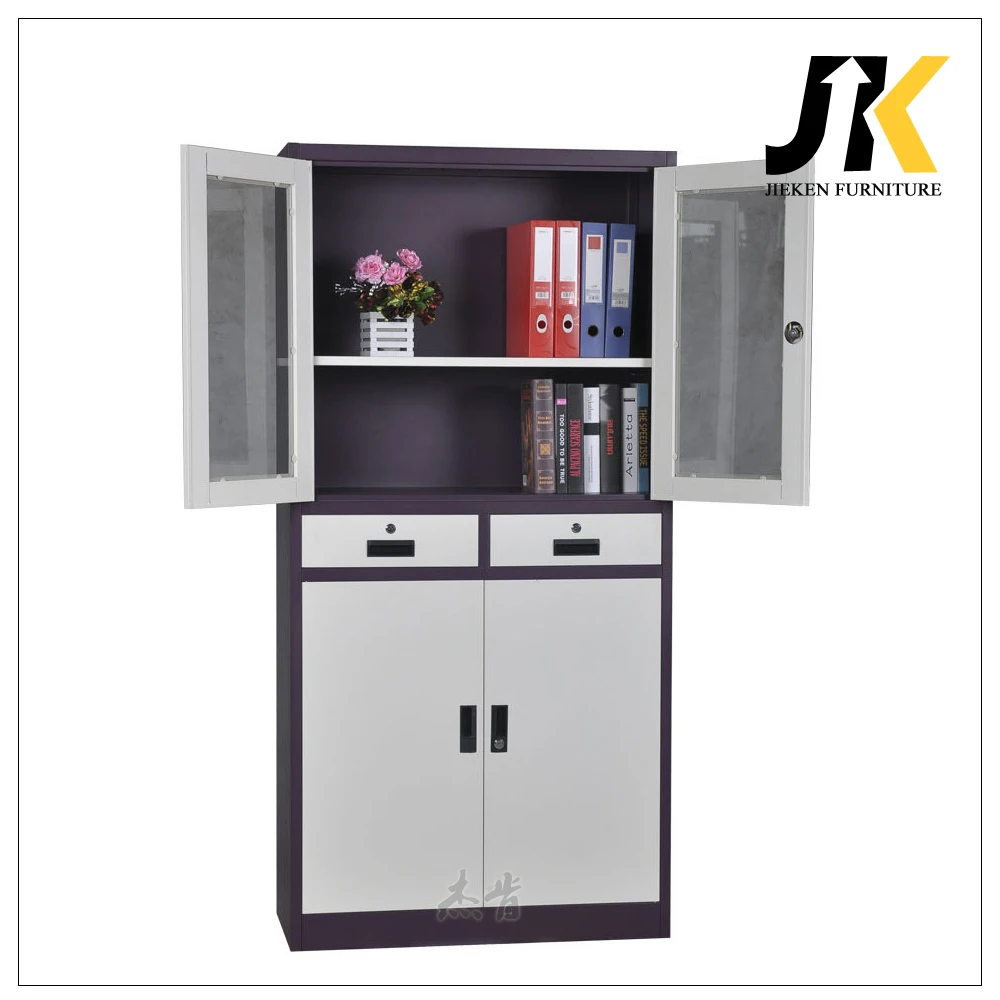 Classic 2-Drawer Vertical Metal File Cabinet Knock Down Design