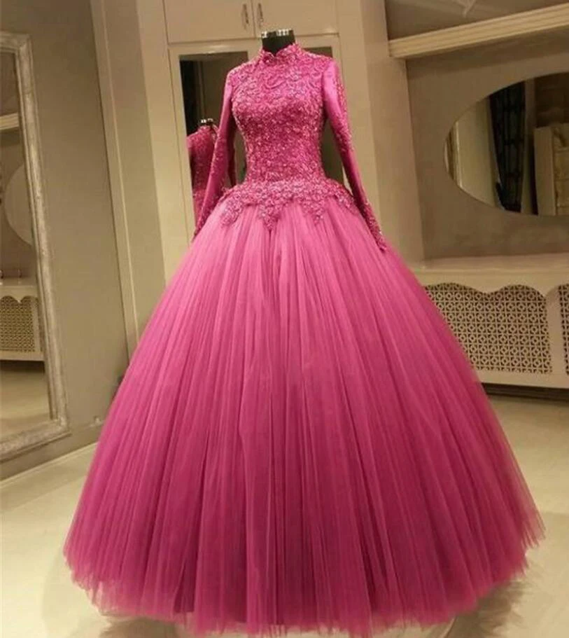 pink islamic wedding dresses Royal Moroccan Wedding Kaftan Gold Hand-Embroidered Nikkah Abaya Dress