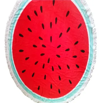 trendy double size round watermelon beach towel cotton on