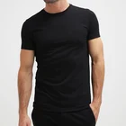 Fit Custom Mens Muscle Slim Fit Organic Cotton Blank Gym T Shirt