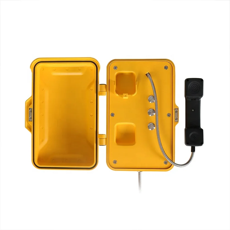 PSTN Anti-dust Watertight телефон для наружного аналоговый алюминиевый литой промышленный туннельный