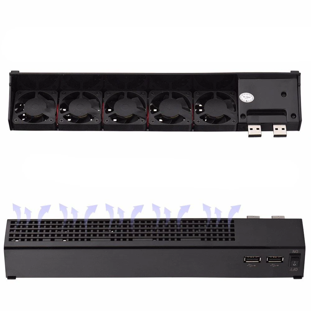 For Ps3 5fan Usb Cooling Fan Auto Power On/off Usb Cooler Fan For Ps3