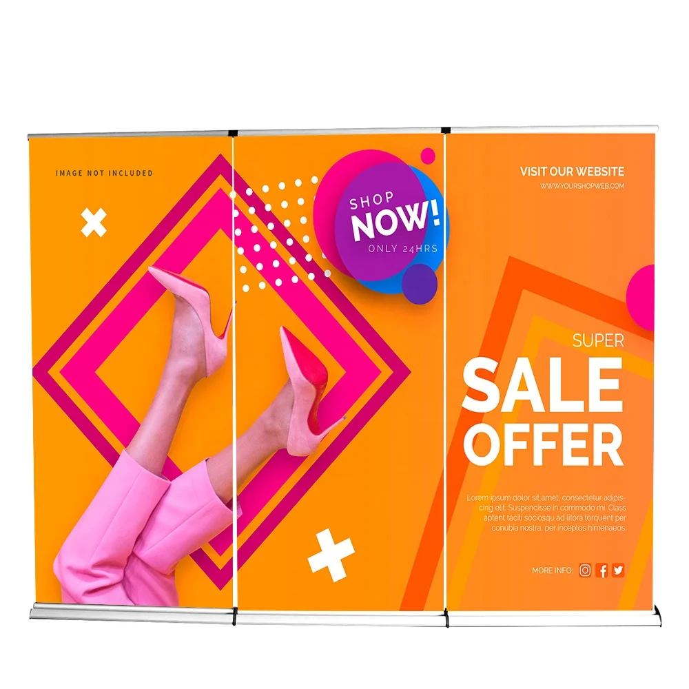 Roller Banner Printed Pull Pop UP banner Exhibition trade stand 24hr courier 