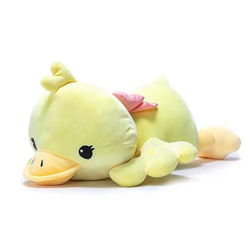 Home Pillow cartoon daffy plush yellow duck toy stuffed animal