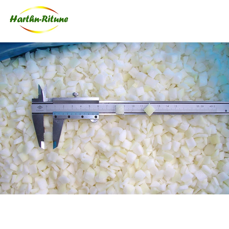 Chinesischer Lieferant IQF-Gemüse, gefrorene Zwiebelstreifen, gewürfelt