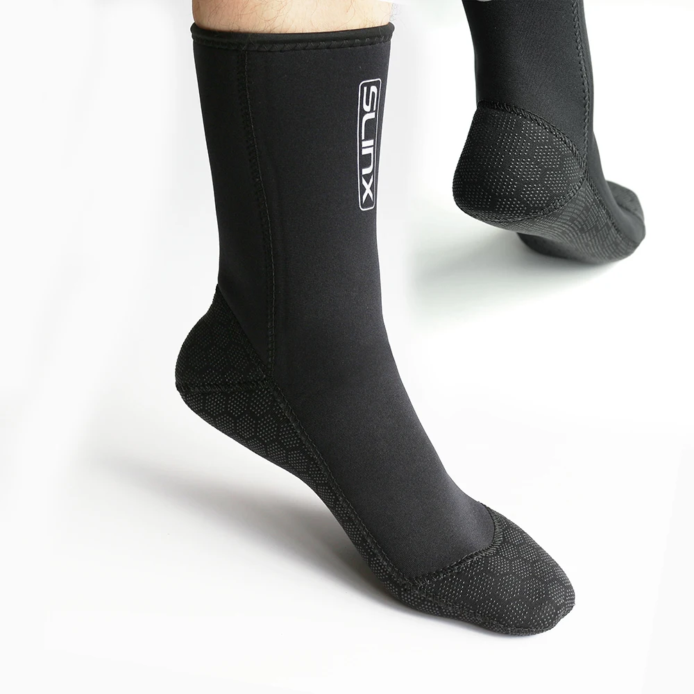 1 pair 3mm Swimming Boot Socks Scuba Wetsuit Neoprene Diving Socks Prevent Scrat 