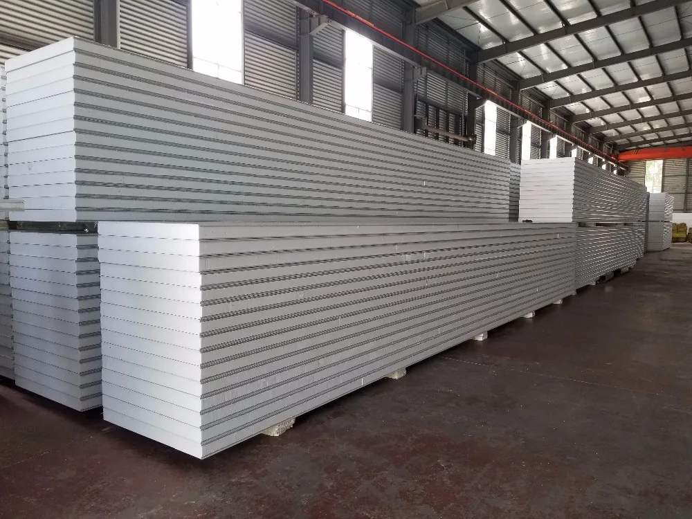 Z Lock Joint Expanded Polystyrene Foam / EPS Insulated Sandwich Panel