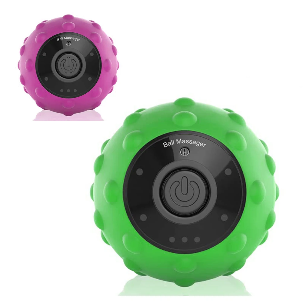 Shrink Vibrating Massage Ball with 4-Speeds  Deep Tissue Trigger Point Massage Ball for Relieving Muscle Pain and Tension