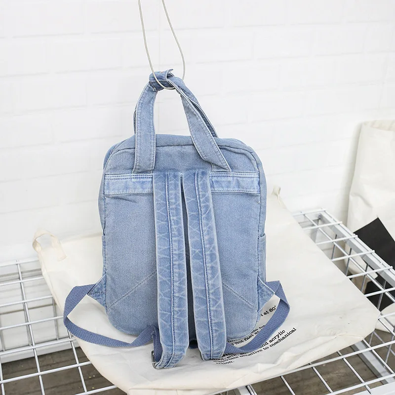 Cute denim backpacks deals