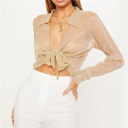 transparent lace shirt