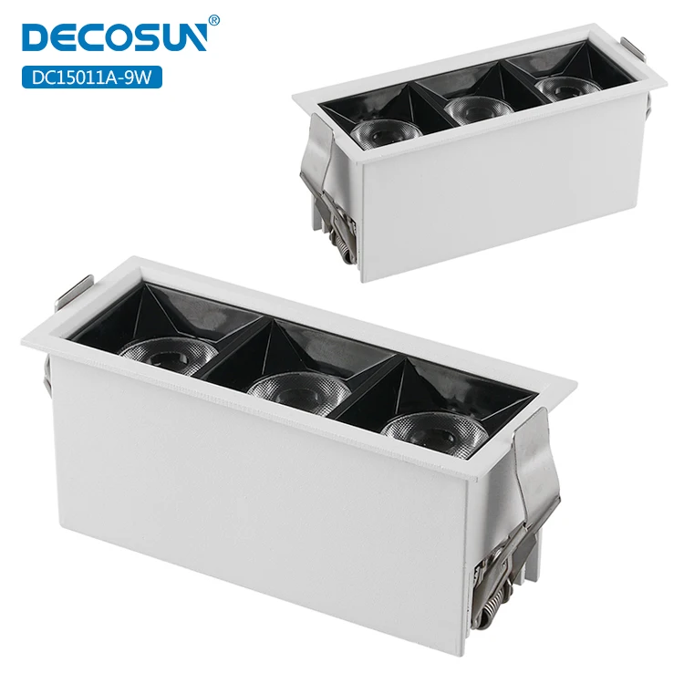 
Встроенная алюминиевая дуга освещения размер резки l120 w43mm 630lm led cob Линейный свет 9w 