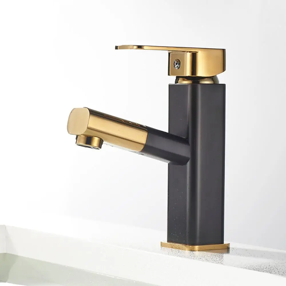 Fapully Golden Pull Out Basin Sink Faucet Brass Black Bathroom Wash Basin Mixer Taps Gold Torneira Banheiro Buy Basin Mixer Taps
