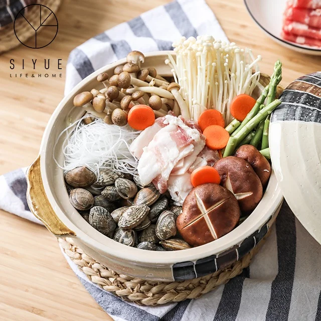 Flame Direct Burning High Temperature Resistant Household Casserole Clay Cooking Stew Pot Cookware for Kitchen