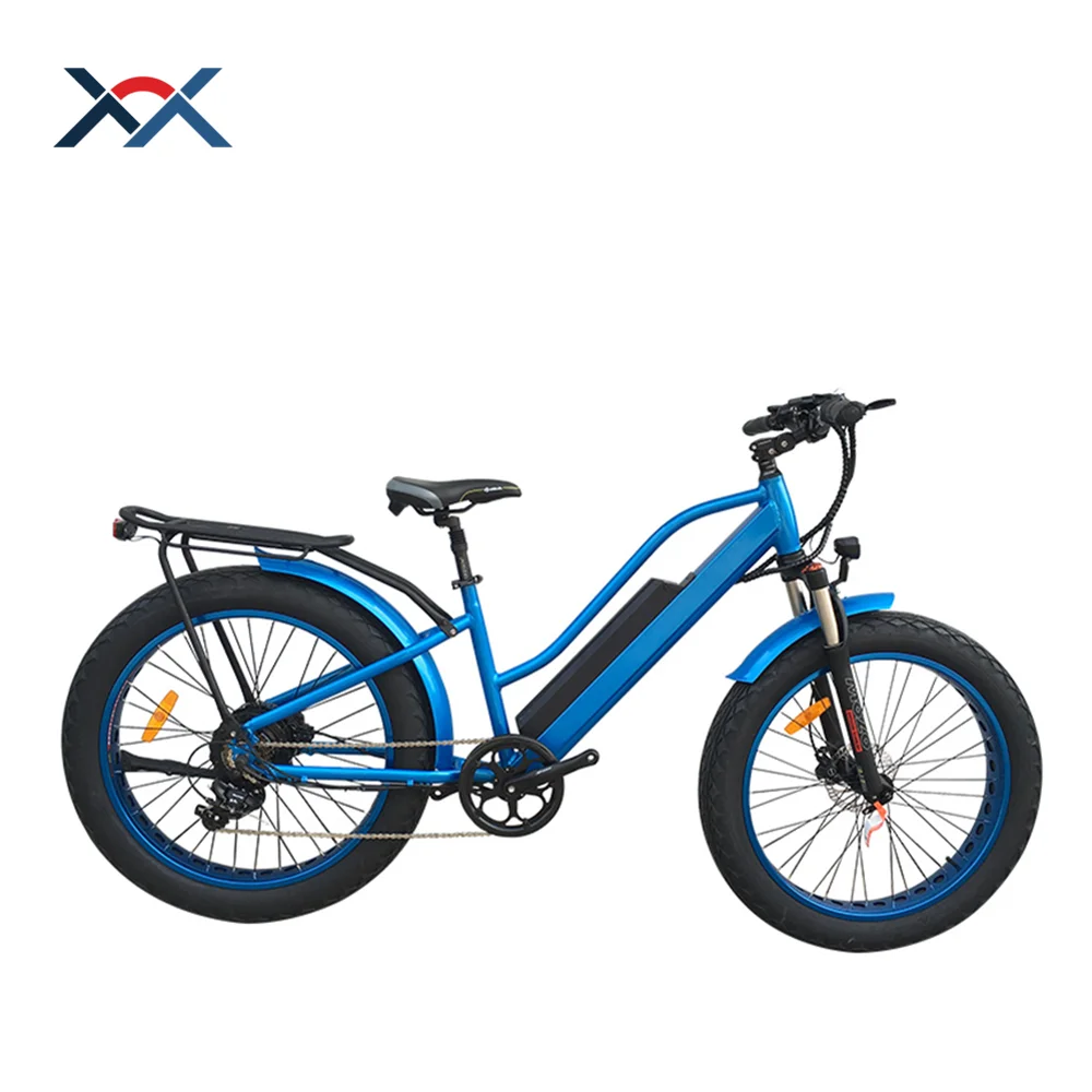 High Powerful Electric Bicycle 48V 500W Brushless Motor 12Ah Lithium Battery Electric Cruiser Bicycle