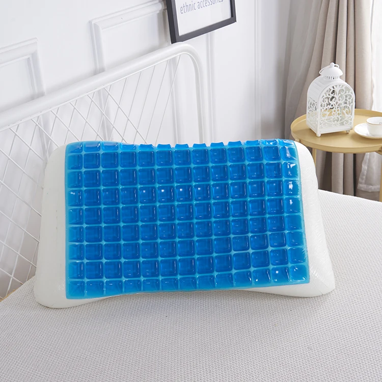 Горячая качество гель подушка медленный отскок пены памяти подушки для сна шейки шеи подушка