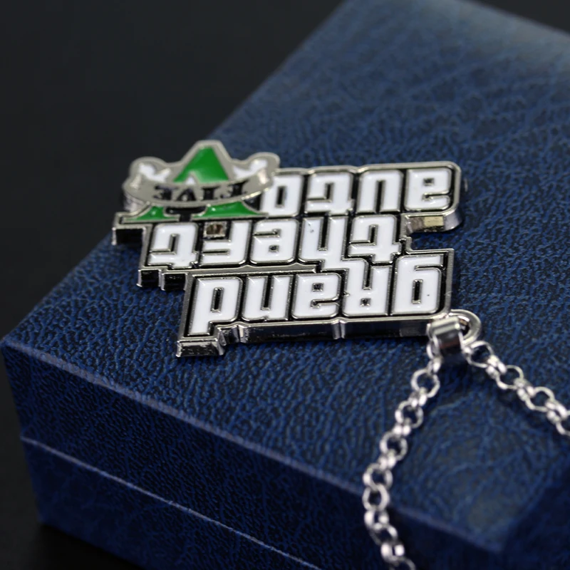Game Gta 5 V Grand Theft Auto V Pendant Necklace Men Women Gift Jewelry