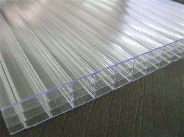 Baoding Polycarbonate Sheet for Greenhouse/garage Canopy, Transparent Polycarbonate Hollow Sheet for Skylight/swimming Pool Roof