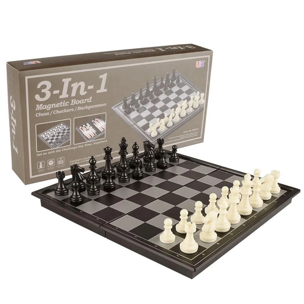  KAILE 10 Magnetic Chess Sets - 3 in 1 Travel Chess