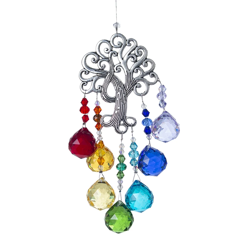 Crystal Rainbow Maker Craft Chain Hanging Window Ornament SALE HOT F8C8 