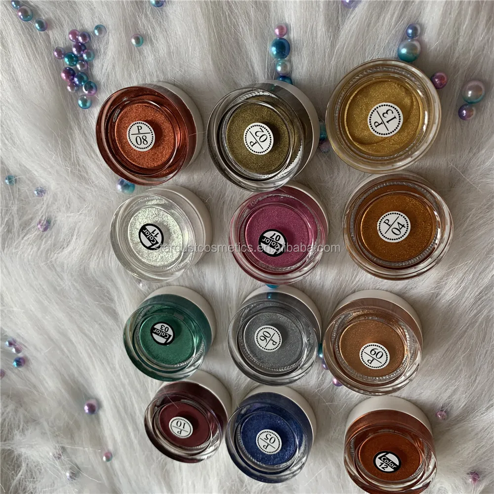 14 видов цветов натуральная косметика влажные тени для