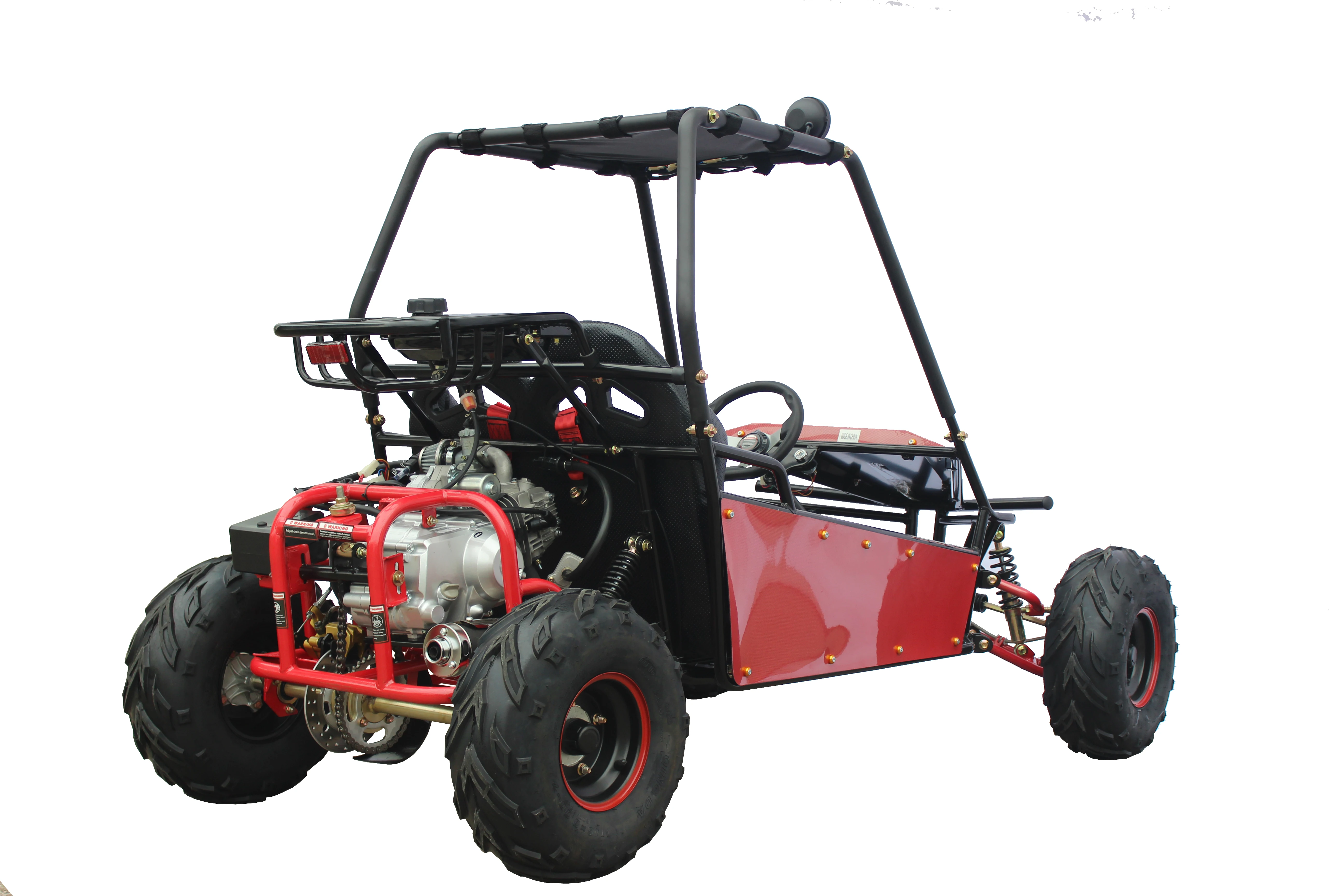 125 Cc Mini Gasoline Go Kart for Kids Chain Drive Buggy on Road  Kids Buggy
