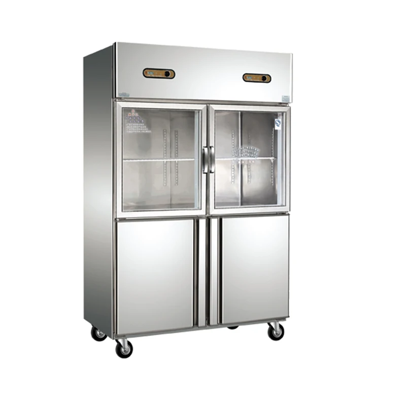 4 door upright chiller freezer