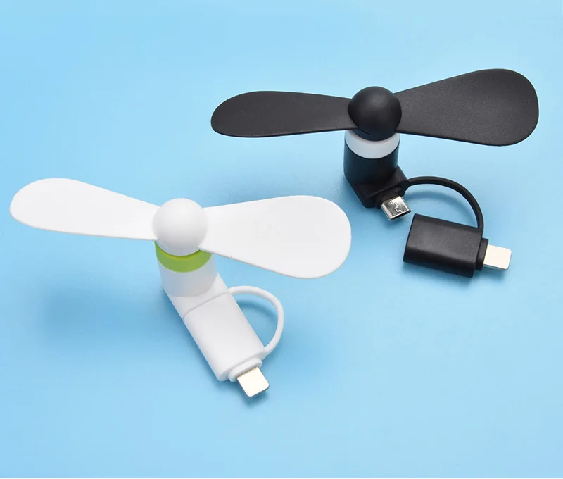 Plastic Material Promotion Gift Mini USB Cooler Fan for Apple Phone Android Mini Fan