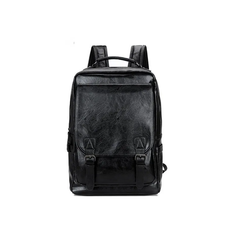 Nuevo Modelo Para Hombres Con Estilo Mochilas Adolescentes Bolso De Cuero  De La Pu De La Escuela Portátil Mochila De Viaje De Logotipo Personalizado  - Buy Mochilas De Viaje Baratas,Mochila Fuerte Para