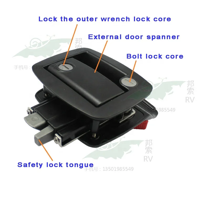 Замок дверной для автофургона аксессуары трейлера фургонов домов на колесах